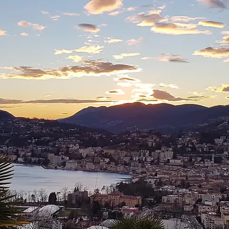 Sonniges Paradies Mit Seeblick Und Panoramaterrasse Apartment Lugano