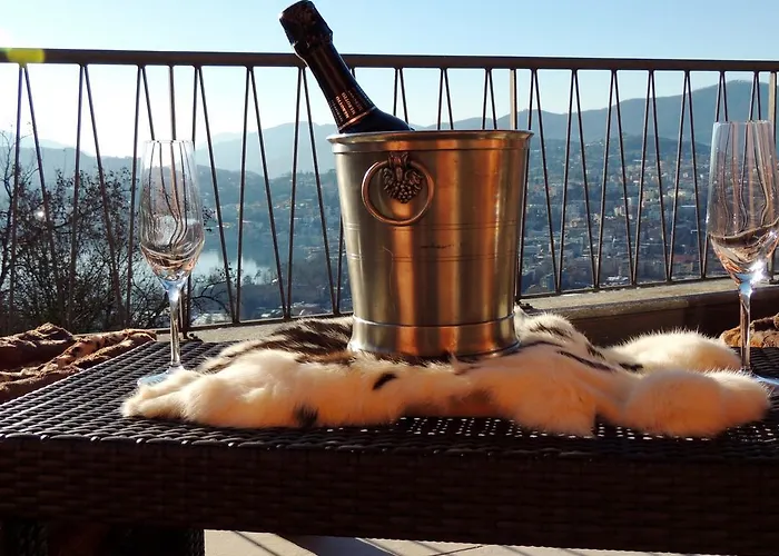 Sonniges Paradies Mit Seeblick Und Panoramaterrasse Apartamento Lugano