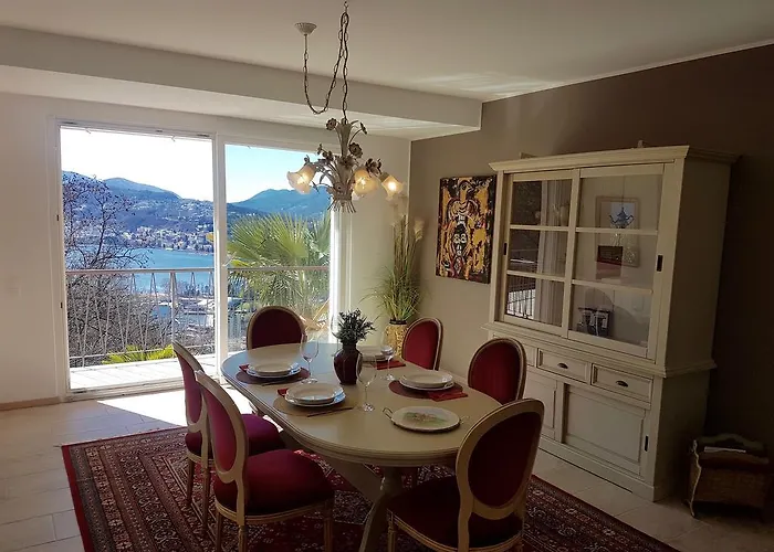 Sonniges Paradies Mit Seeblick Und Panoramaterrasse Apartamento Lugano