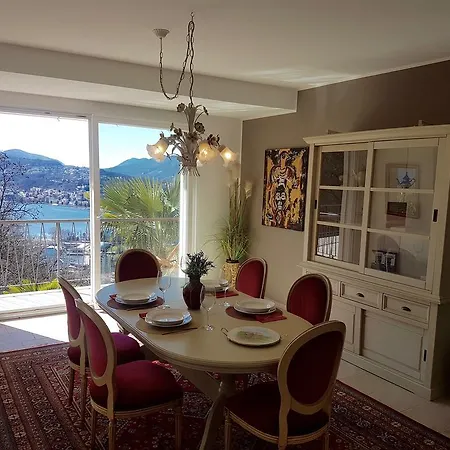 Sonniges Paradies Mit Seeblick Und Panoramaterrasse Apartamento Lugano
